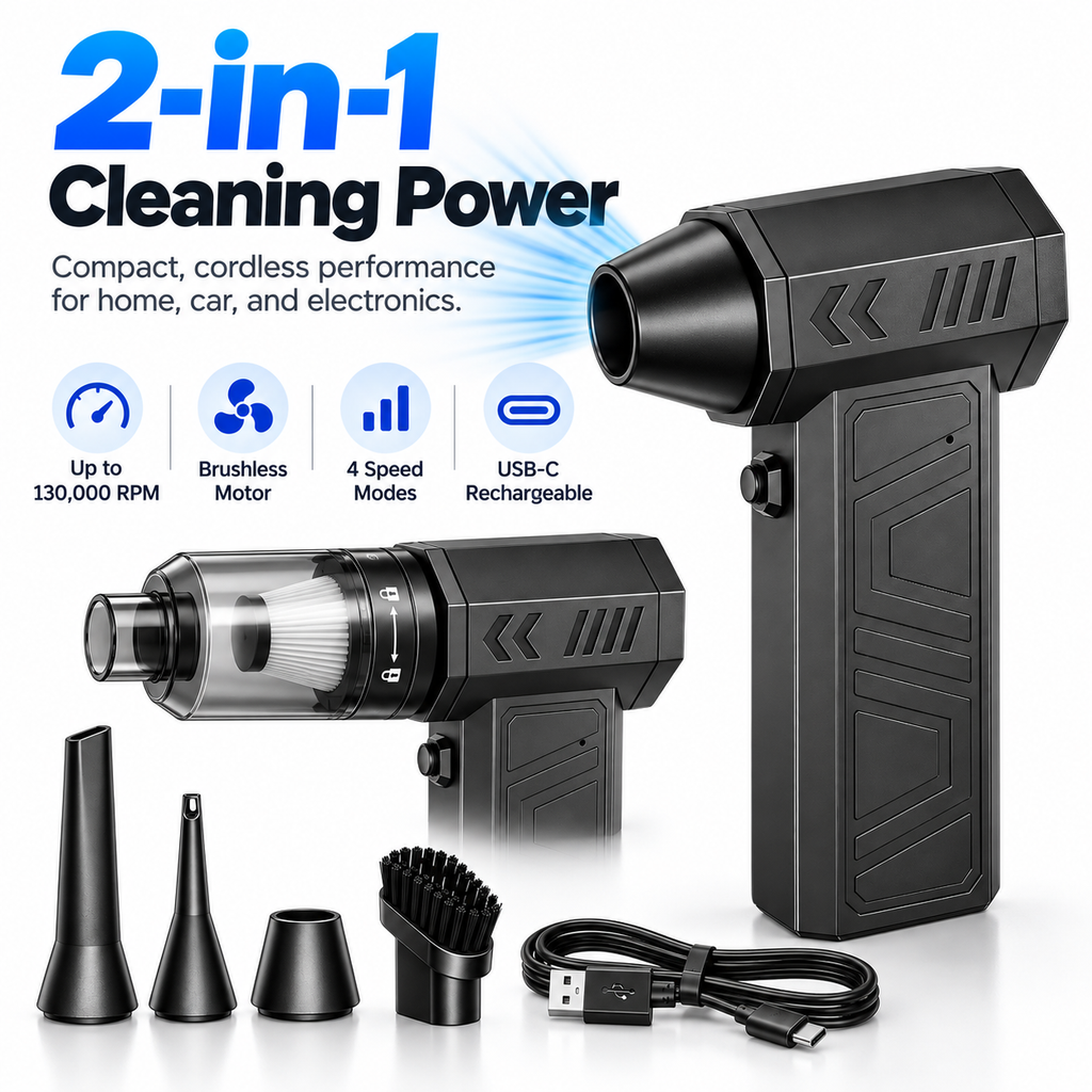 AirJet Mini 2-in-1 Cordless Air Duster & Vacuum