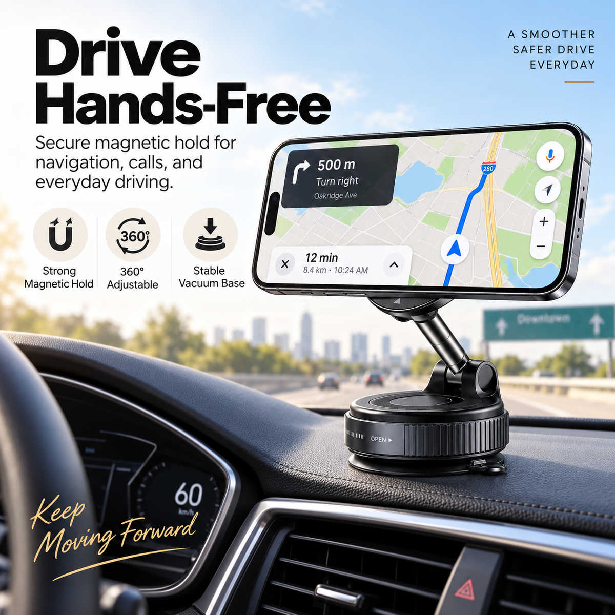 FlexHold 360° Magnetic Foldable Phone Mount
