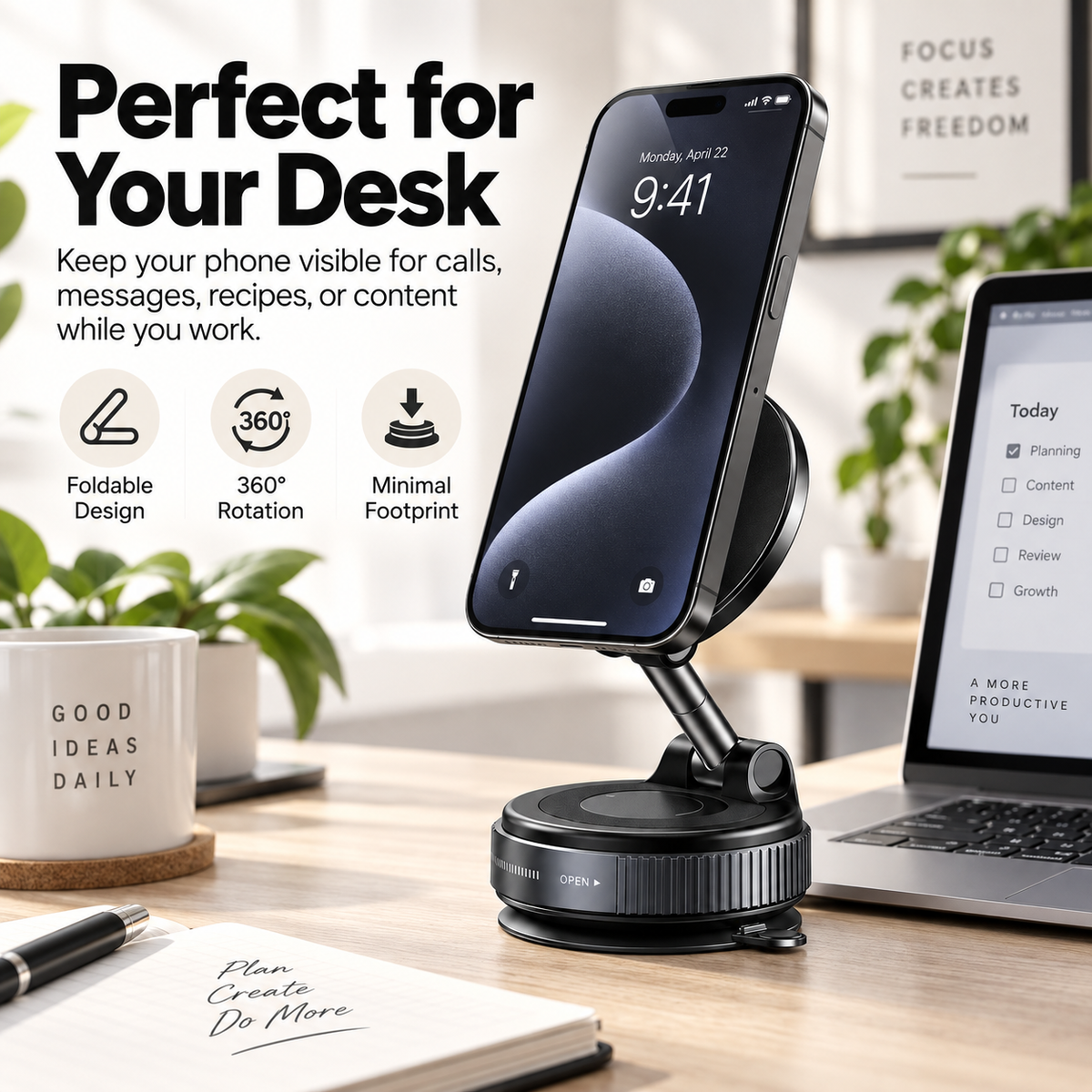 FlexHold 360° Magnetic Foldable Phone Mount
